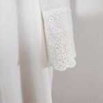 Maurice's White Off The Shoulder Dress NWT Size Large Smocked Ivory Dress Photo 5