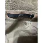 BOSS‎ Hugo Boss Womens Beige Textured Pencil Skirt Side Zip Business Casual SZ L Tan Size L Photo 4