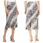 Sanctuary  Snakeskin Everyday Midi Skirt Sz M Photo 3