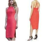 Yumi Kim Afternoon Tea Dress Gramercy Project Red Slit Adjustable Cross L New Photo 1
