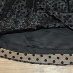 Elle  A-line layered polka dot skirt Black Sheer overlay Bow Size 14 Flirty Photo 9