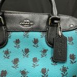 Coach  Mini Bennett Crossbody Satchel Badlands Floral Turquoise‎ Print Shoulder Photo 2