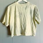 Staples by The Drop Sydney Short Sleeve Cropped Crew Neck Tee Yellow Tie Dye M Size M Photo 1