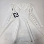 Norma Kamali  Off Shoulder Grace Mini Dress in Snow White Photo 2