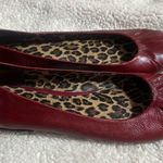 Gianni Bini  Red Leather Pleat It Ballet Flat Photo 0