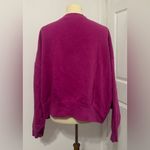 Nike SPORTSWEAR ESSENTIAL FLEECE CREW CROPPED LOOSE OVERSIZED PINK SIZE LARGE Photo 2