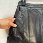 West Bay Leather Skirt Pencil Top Grain‎ Black Career Lined Size 8 Photo 3