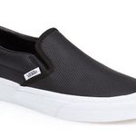 Vans black slip on  leather Photo 0