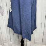 Coldwater Creek  Daisy Sweater Sz L Embroidered Daisy Flower Minimalist Blue Photo 6