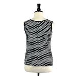 Lands' End Lands’ End Women’s Plus Tank Top Scoop Neck Black Polka Dot Size Large 14/16 Photo 2