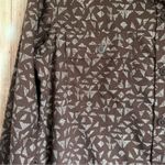 REI Women’s Brown Geometric Pattern Button Down Outdoor Hiking Shirt Size XS Photo 4