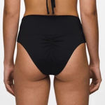 prAna  Aurelia UPF 50 High Waisted Bikini Bottom Neutral Minimalist Black Size XS Photo 0