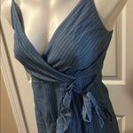 Altar'd State Altar’d State Cotton Pinstripe Faux Wrap Mini Dress, Size Small Photo 1