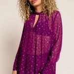 Ba&sh BASH Women's Cabri Twist Detail Top Sheer Photo 2