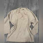 Mango Women's V-Neck Sweater in Tan Photo 9