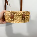 J.Crew Rattan Circle Crossbody Bag with Leather Strap – EUC Brown Photo 5