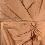 Moschino  Cheap & Chic Size 6 Dress Square Neck Ruched Sleeveless Orange Women’s Photo 2