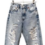 ZARA The Pepper Mom Jean Distressed Light Wash Sz 2 Photo 3