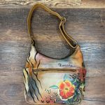 Anuschka  Floral and Butterfly Shoulder Bag Photo 2