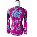 Title Nine  Floral Swim Top Rash Guard Floral Long Sleeve Womens Xsmall Photo 1