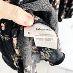 Reformation  Mica Dress in Evita Black Floral Photo 6