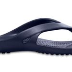 Crocs women’s cardi II navy blue flip flops size 9 Photo 4