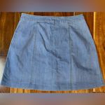 WAYF  Buttoned Down Jean Mini Skirt Photo 3