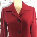 Banana Republic Wool Blend Pea Coat Red Burgundy XS Photo 11