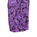 Lands' End Women's Sz 18 Swim Tankini Top Purple Paisley Beach Pool Plus Size Photo 2