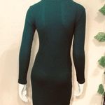 Heart and Hips Heart Hips Green Sweater Henley Dress Photo 8