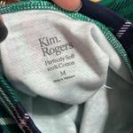 kim rogers  size medium emerald holiday plaid mockneck longsleeve green plaid NWT Photo 8