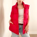 Lands' End  Vibrant Red Quilted Vest Photo 2