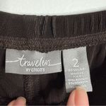 Chico's Chico’s Travelers Brown Pull On Pants Elastic Waist Large 12 Chico 2 Photo 2