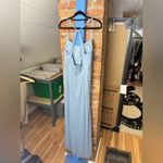 Azazie  Kalea Dusty Blue bridesmaid dress Photo 3