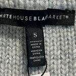 White House | Black Market  size small embroidered v-neck sweater with puff sleeves Photo 4