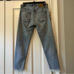 Moussy Vintage Creston Distressed Tapered Light Blue Jeans Size 24" Photo 1