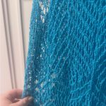 Women's Blue Crochet Swim Cover Photo 2