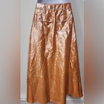 Anthropologie Let Me Be Metallic Cargo Maxi Skirt Size S. B14 Photo 6