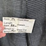 Ann Taylor  Black and Navy Micro Plaid Linen Blend Single Breasted academia Photo 10