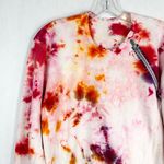 Armani Exchange Large Top Lipstick Clouds Tie Dye Handmade Jersey Knit Pink 416 Photo 2