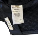 Nina Ricci Black Chevron Crepe Pinch Photo 3