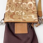 Coach 10148 Vintage Y2K Optic Tan Brown Signature Swing Bag Crossbody Bag Photo 12