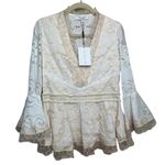 Alexis  Alexina Lace Top in Pearl White NWT Sz. M Photo 1