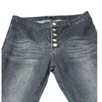 BANJUL  Black Flare Jeans with White pearl Accents Photo 4
