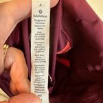 Lululemon  Zip The Line Crop 23" Leggings High Rise Reflective Deep Ruby‎ Coral 4 Photo 3