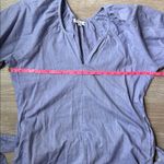 Heidi Wynne Linen Cotton Midi Dress with Tie Waist & Puff Sleeves Blue Photo 7