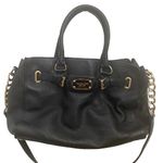 Michael Kors MICHAEL Hamilton Large Black Pebbled Leather Satchel Shoulder Bag Photo 0