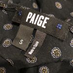 Anthropologie Paige Vanette Polka-Dot Printed Cropped Jumpsuit Black Small Photo 6