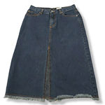 Nine Planet Skirt Size 7 Blue Denim Skirt A Line Jean Skirt Photo 0