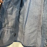 Liz Claiborne VTG 90s Petite Medium Liz Authentic Full Zip Denim Field Jacket Multiple Pockets Photo 12